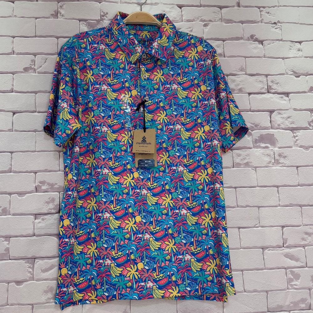 chubbies Multicolor Tropical Print Polo
